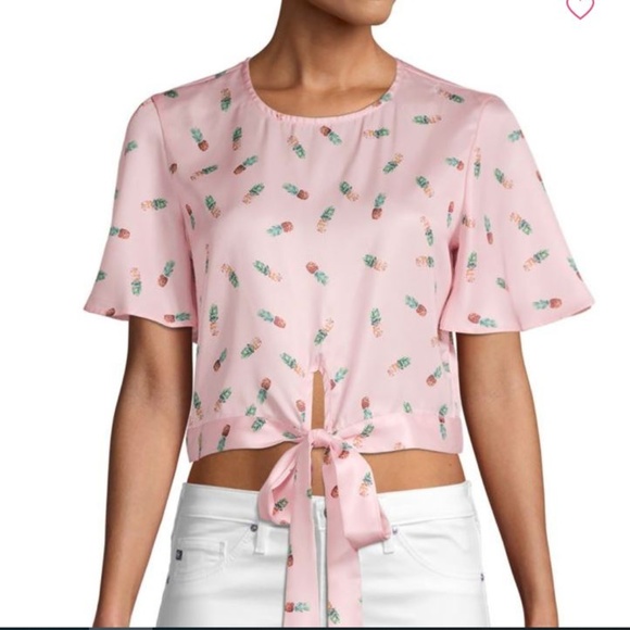 English Factory Tops - 🎉HOST PICK English Factory Pineapple-Print Top